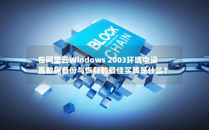 在阿里云Windows 2003环境中设置数据备份与恢复的最佳实践是什么？