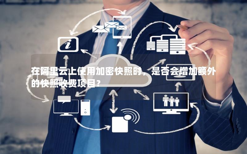 在阿里云上使用加密快照时，是否会增加额外的快照收费项目？