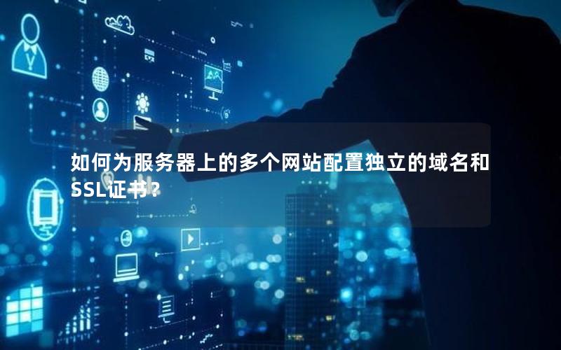 如何为服务器上的多个网站配置独立的域名和SSL证书？