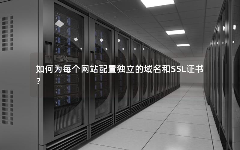 如何为每个网站配置独立的域名和SSL证书？