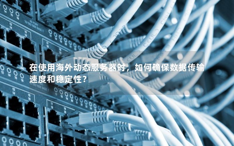 在使用海外动态服务器时，如何确保数据传输速度和稳定性？