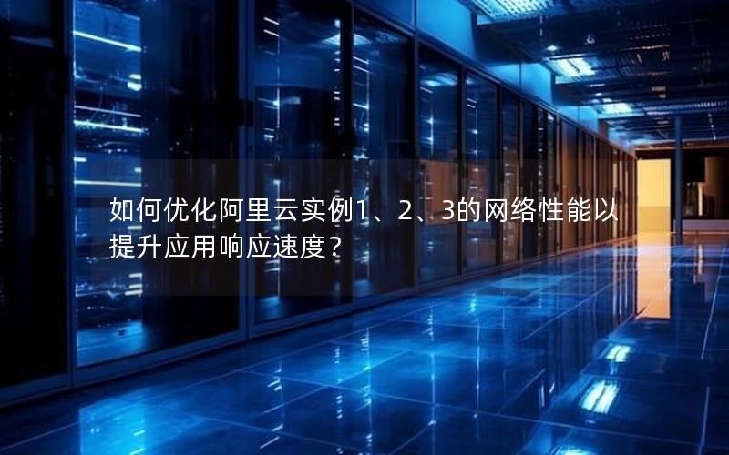 如何优化阿里云实例1、2、3的网络性能以提升应用响应速度？