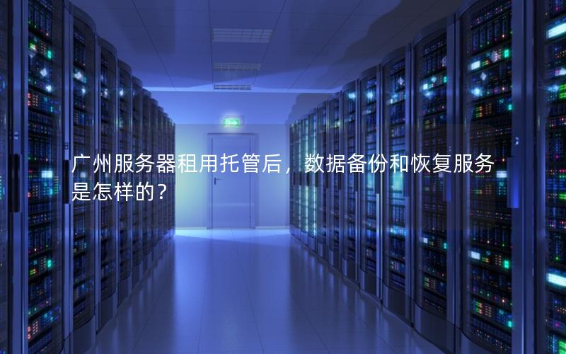 广州服务器租用托管后，数据备份和恢复服务是怎样的？