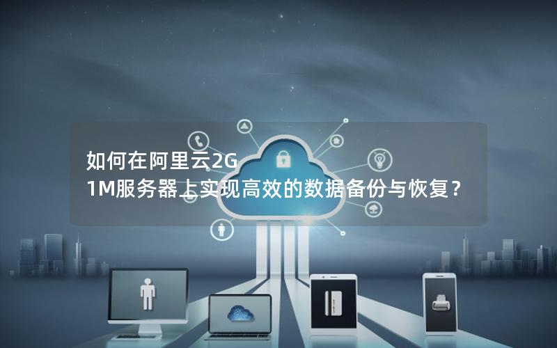 如何在阿里云2G 1M服务器上实现高效的数据备份与恢复？