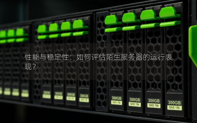 性能与稳定性：如何评估陌生服务器的运行表现？