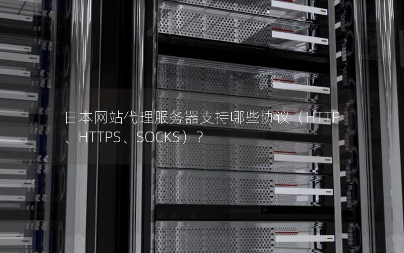 日本网站代理服务器支持哪些协议（HTTP、HTTPS、SOCKS）？