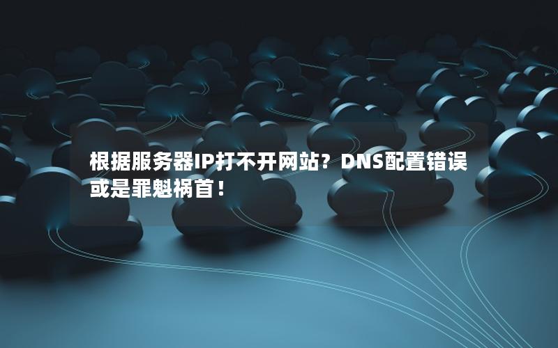 根据服务器IP打不开网站？DNS配置错误或是罪魁祸首！