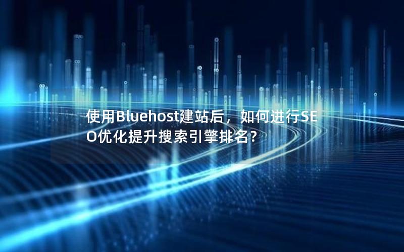 使用Bluehost建站后，如何进行SEO优化提升搜索引擎排名？