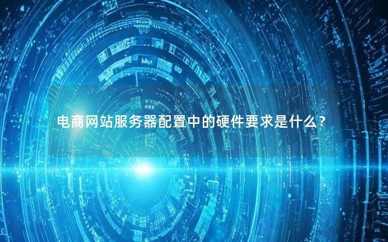 电商网站服务器配置中的硬件要求是什么？