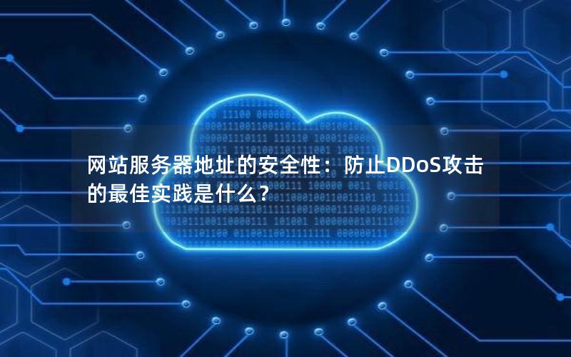 网站服务器地址的安全性：防止DDoS攻击的最佳实践是什么？
