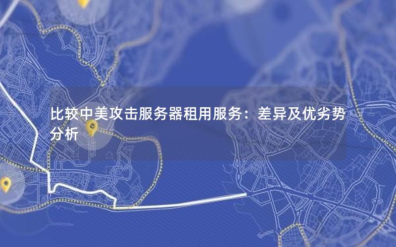 比较中美攻击服务器租用服务：差异及优劣势分析