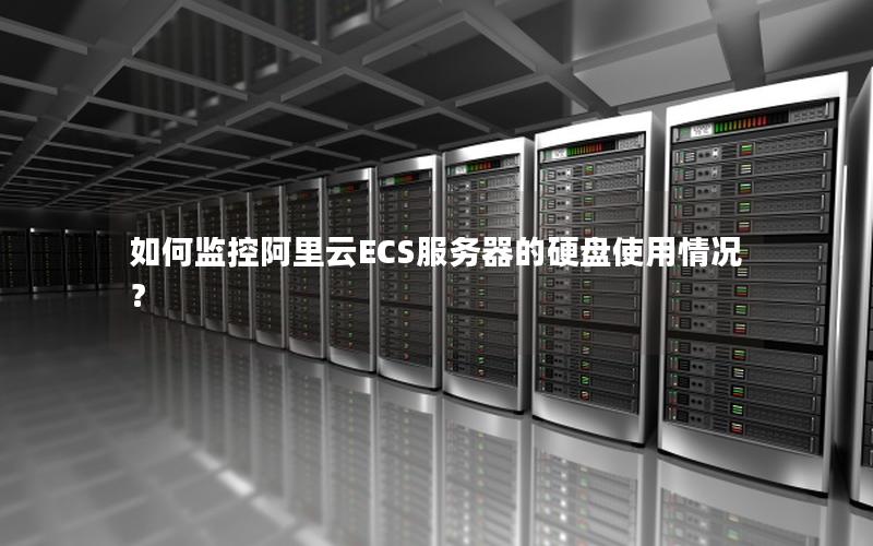 如何监控阿里云ECS服务器的硬盘使用情况？