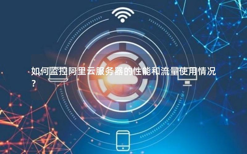 如何监控阿里云服务器的性能和流量使用情况？