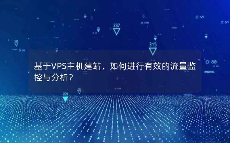 基于VPS主机建站，如何进行有效的流量监控与分析？