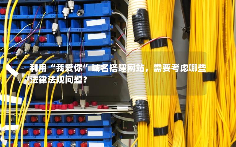 利用“我爱你”域名搭建网站，需要考虑哪些法律法规问题？