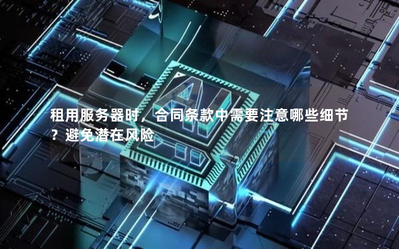 租用服务器时，合同条款中需要注意哪些细节？避免潜在风险