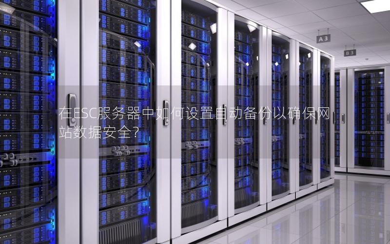 在ESC服务器中如何设置自动备份以确保网站数据安全？