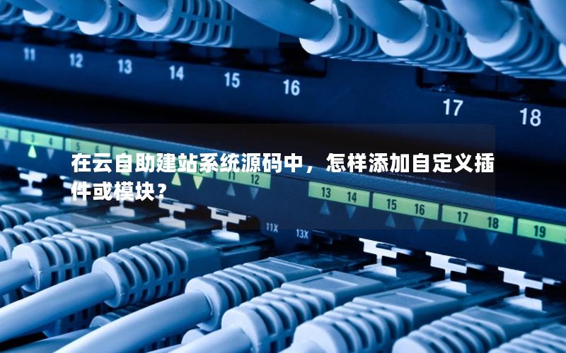在云自助建站系统源码中，怎样添加自定义插件或模块？