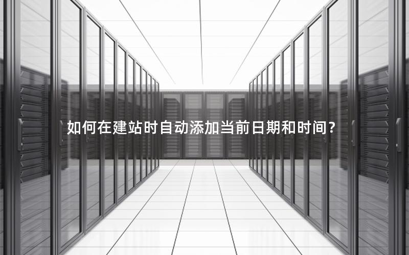 如何在建站时自动添加当前日期和时间？