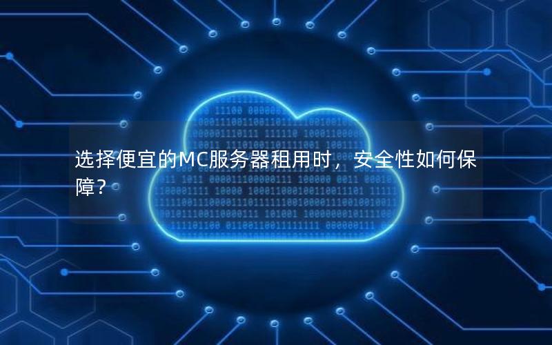 选择便宜的MC服务器租用时，安全性如何保障？