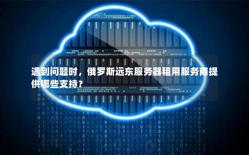 遇到问题时，俄罗斯远东服务器租用服务商提供哪些支持？