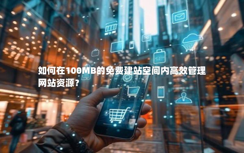如何在100MB的免费建站空间内高效管理网站资源？