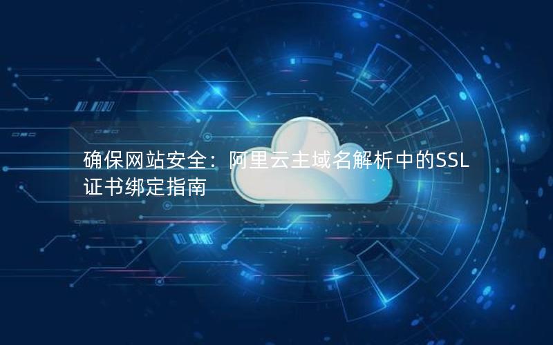 确保网站安全：阿里云主域名解析中的SSL证书绑定指南