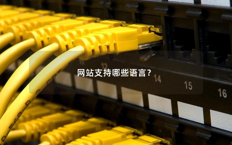 网站支持哪些语言？