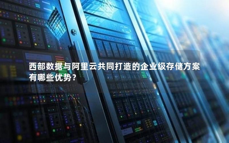 西部数据与阿里云共同打造的企业级存储方案有哪些优势？