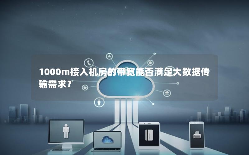 1000m接入机房的带宽能否满足大数据传输需求？