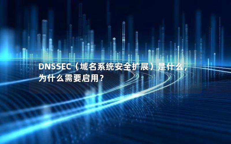 DNSSEC（域名系统安全扩展）是什么，为什么需要启用？