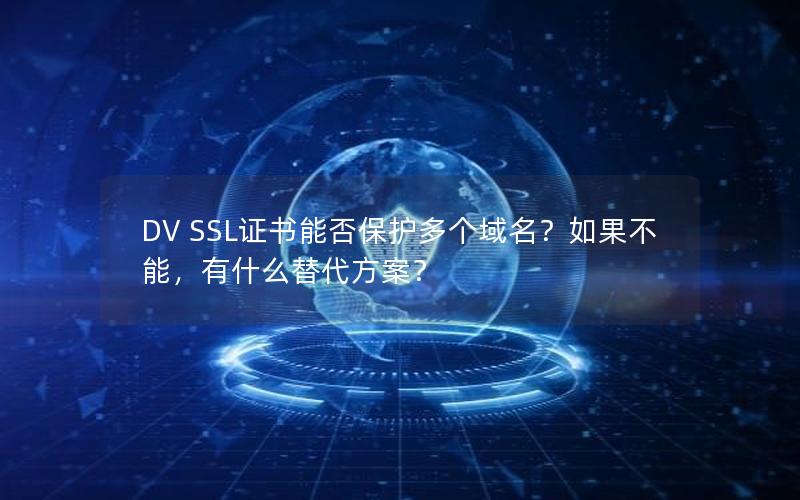 DV SSL证书能否保护多个域名？如果不能，有什么替代方案？