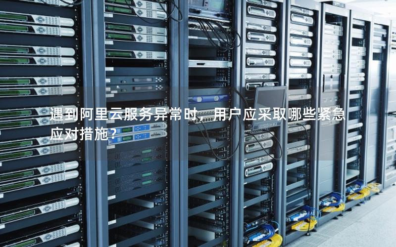 遇到阿里云服务异常时，用户应采取哪些紧急应对措施？