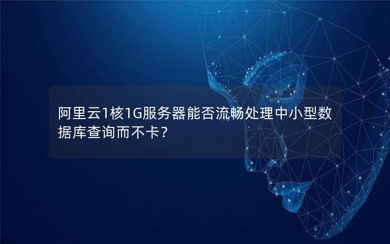 阿里云1核1G服务器能否流畅处理中小型数据库查询而不卡？