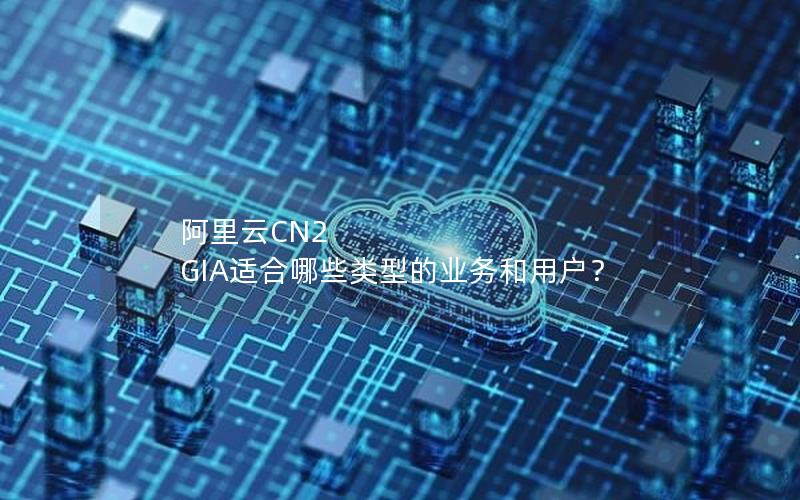 阿里云CN2 GIA适合哪些类型的业务和用户？