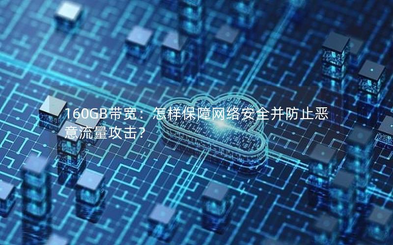 160GB带宽：怎样保障网络安全并防止恶意流量攻击？