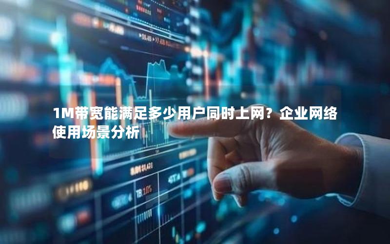 1M带宽能满足多少用户同时上网？企业网络使用场景分析