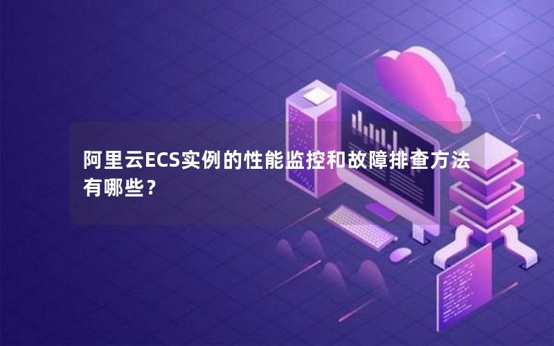 阿里云ECS实例的性能监控和故障排查方法有哪些？