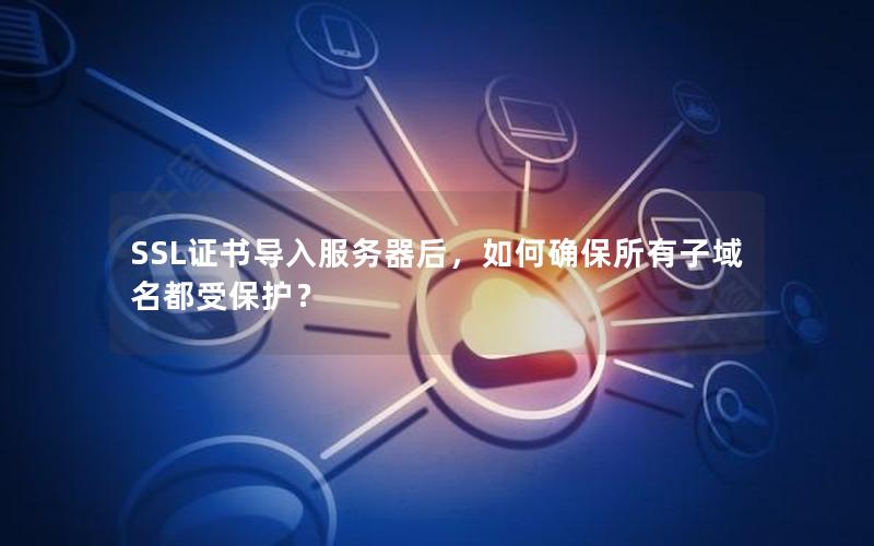 SSL证书导入服务器后，如何确保所有子域名都受保护？