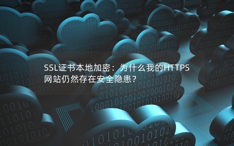 SSL证书本地加密：为什么我的HTTPS网站仍然存在安全隐患？