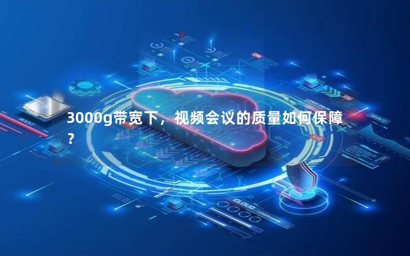 3000g带宽下，视频会议的质量如何保障？