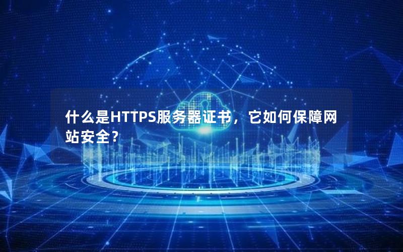 什么是HTTPS服务器证书，它如何保障网站安全？