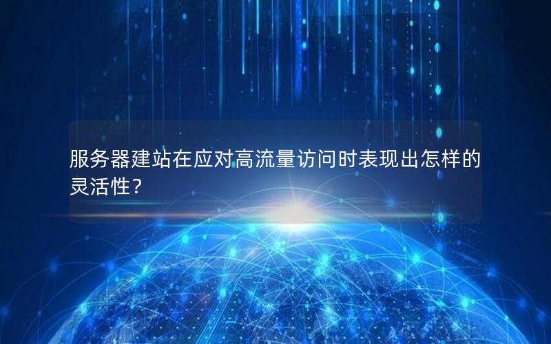 服务器建站在应对高流量访问时表现出怎样的灵活性？