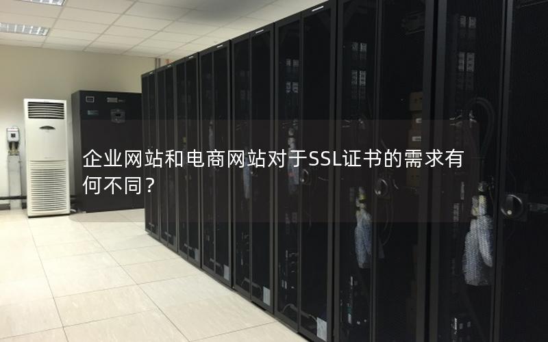 企业网站和电商网站对于SSL证书的需求有何不同？