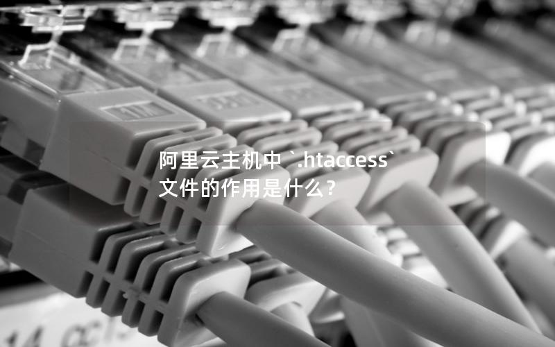 阿里云主机中 `.htaccess` 文件的作用是什么？