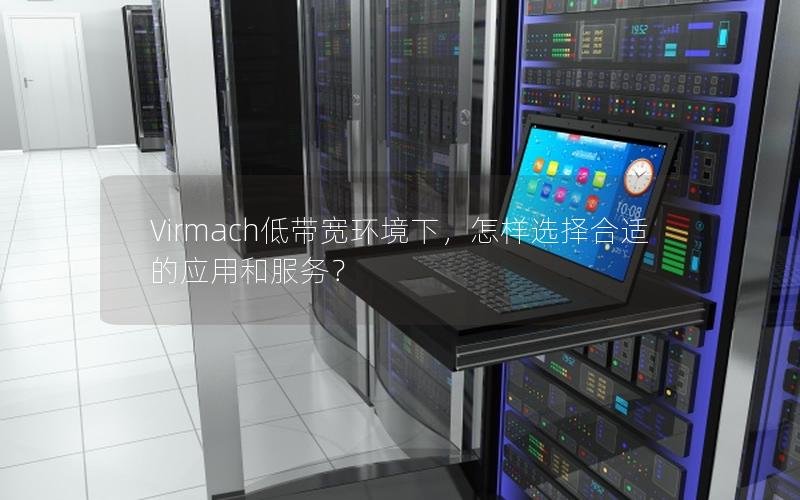 Virmach低带宽环境下，怎样选择合适的应用和服务？
