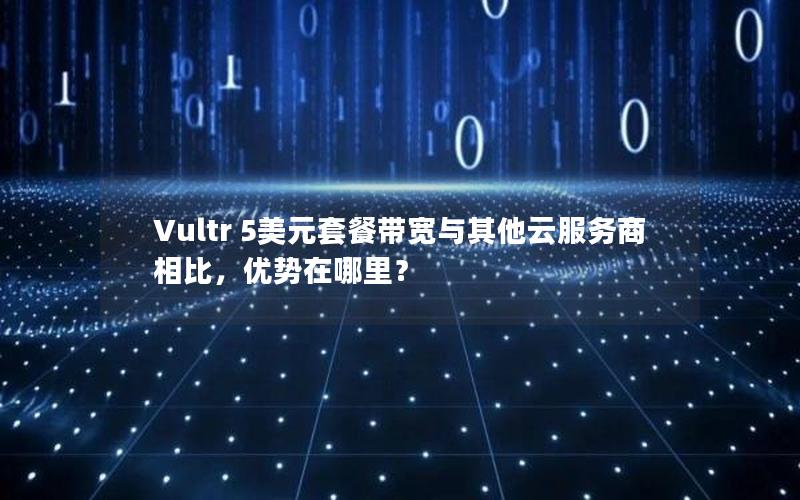 Vultr 5美元套餐带宽与其他云服务商相比，优势在哪里？