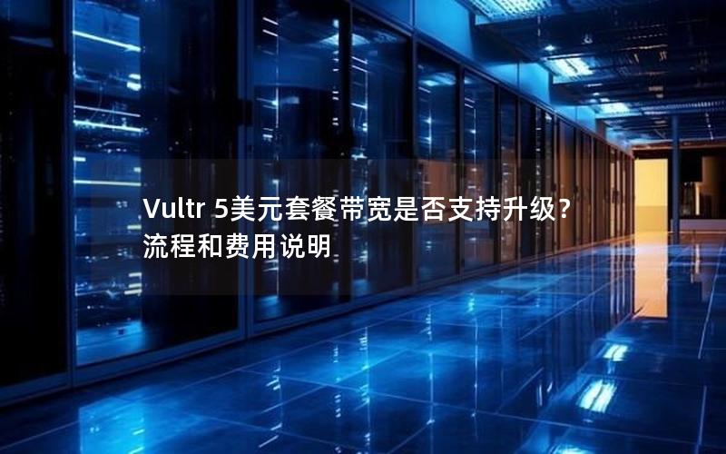 Vultr 5美元套餐带宽是否支持升级？流程和费用说明