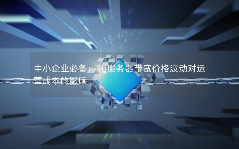 中小企业必备：1g服务器带宽价格波动对运营成本的影响
