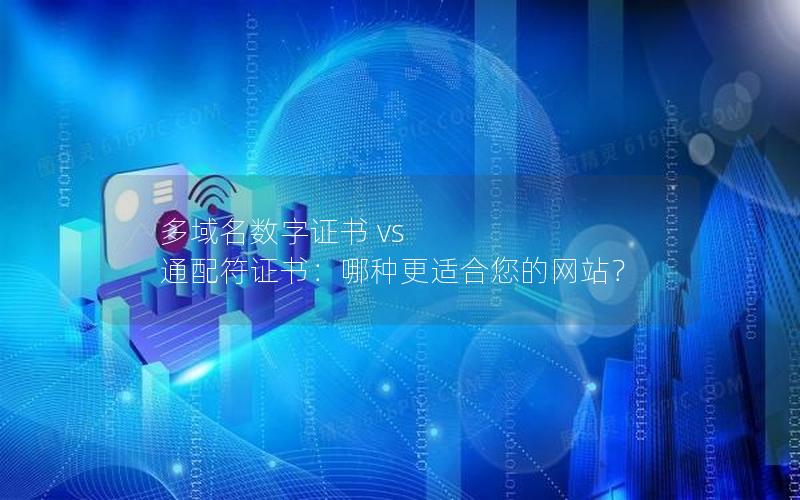 多域名数字证书 vs 通配符证书：哪种更适合您的网站？